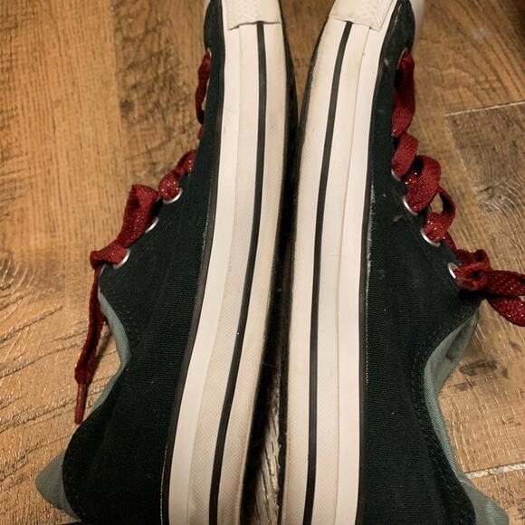 CONVERSE ALL STAR CHUCK TAYLOR Low Top BLACK Canvas WHITE Rubber Size 11 - Picture 13 of 13